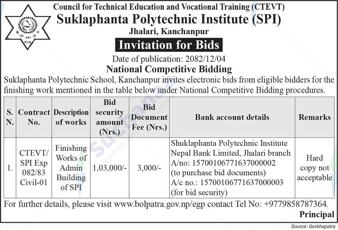 Suklaphanta Polytechnic Institute (SPI), Kanchanpur