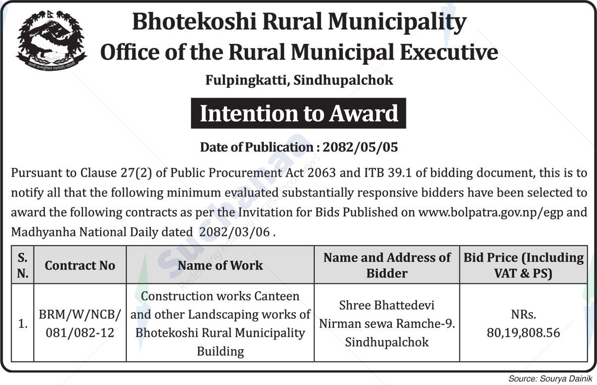 Bhotekoshi Rural Municipality