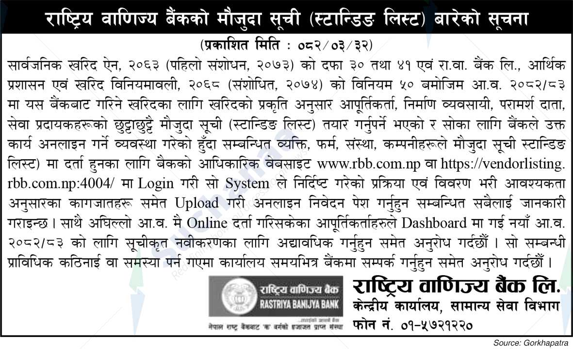Rastriya Banijya Bank Ltd.