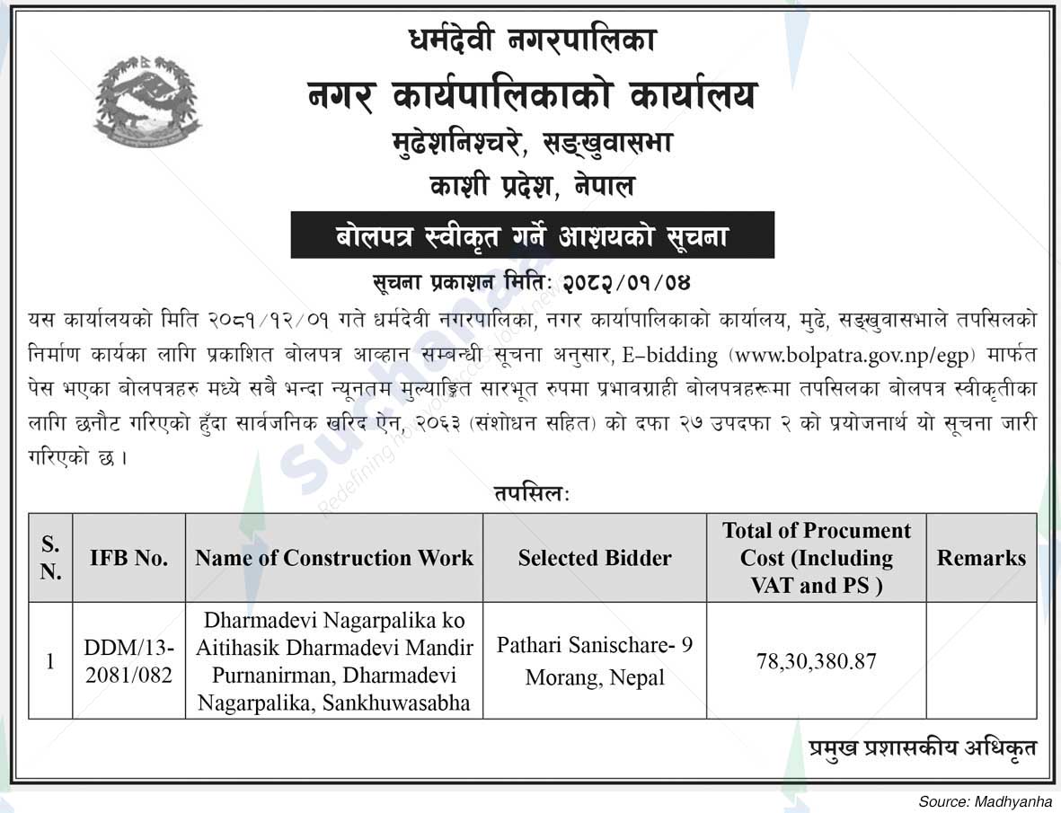Dharmadevi Municipality