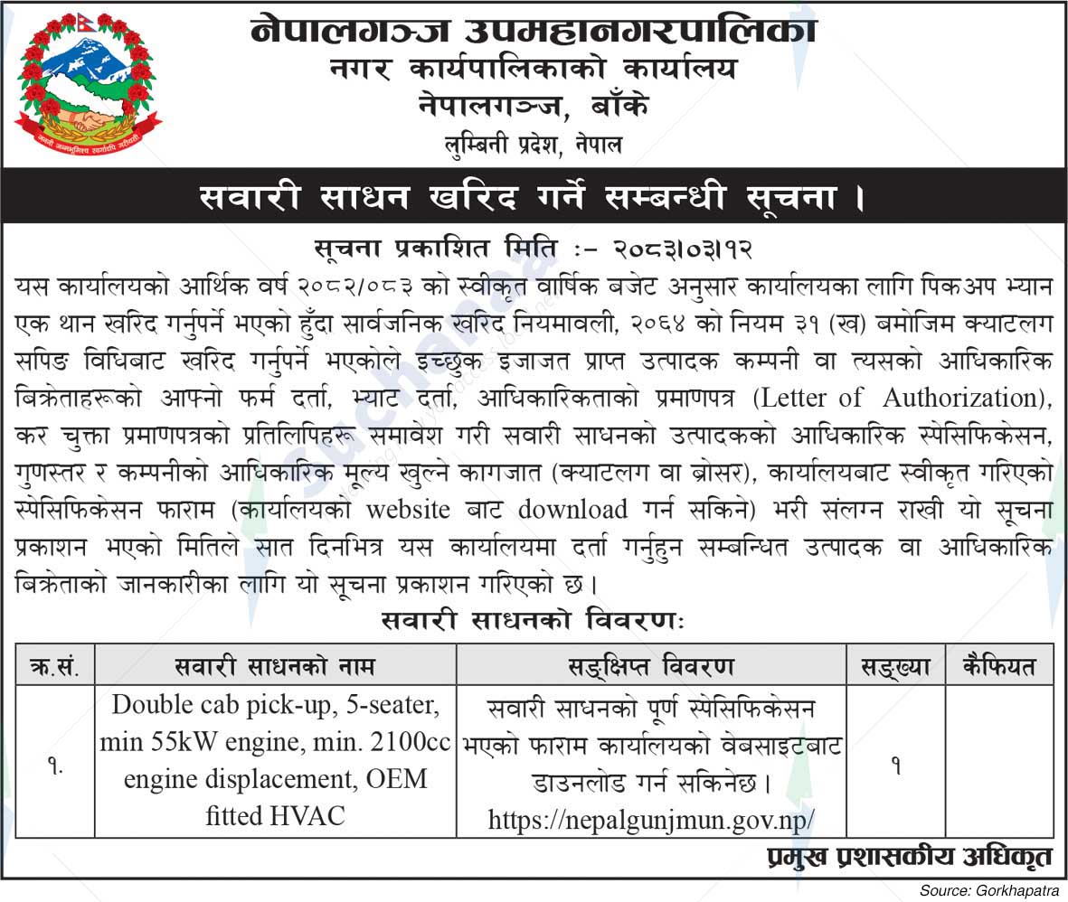 Nepalgunj Sub-Metropolitan City