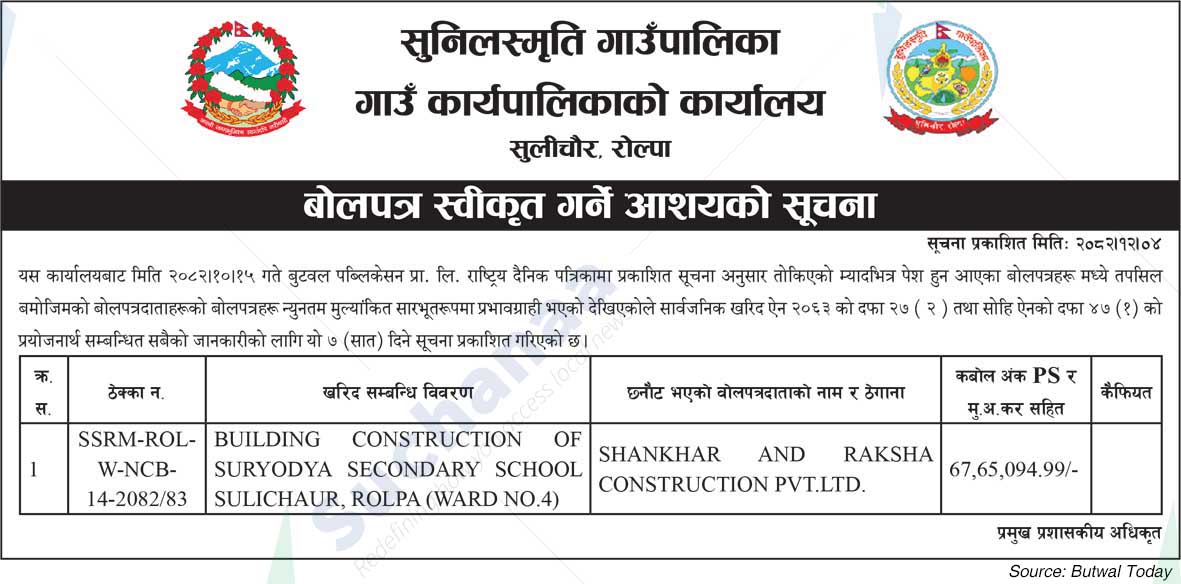 Sunilsmriti Rural Municipality