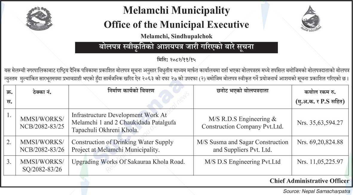 Melamchi Municipality