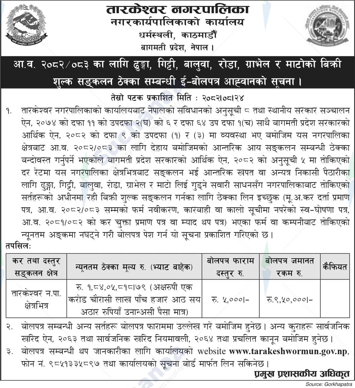 Tarkeshwor Municipality