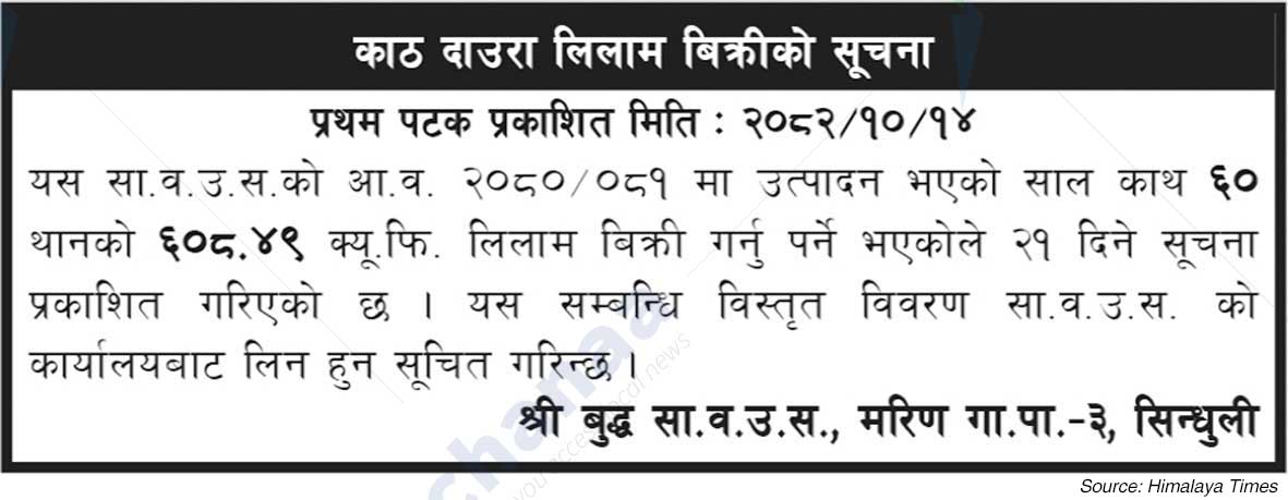 Shree Buddha Saa.Wa.Wo.Sa., Sindhuli