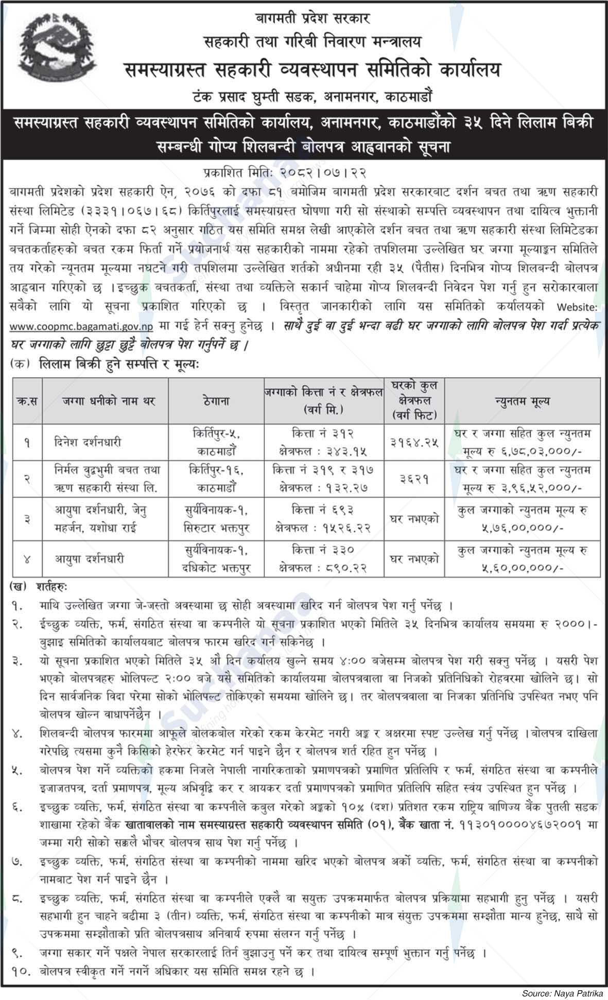 Office of the Problematic Cooperative Management Committee