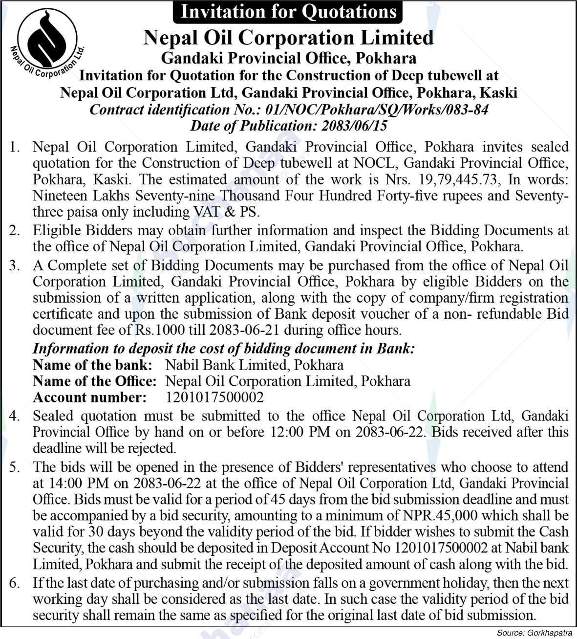 Nepal Oil Corporation Limited, Pokhara