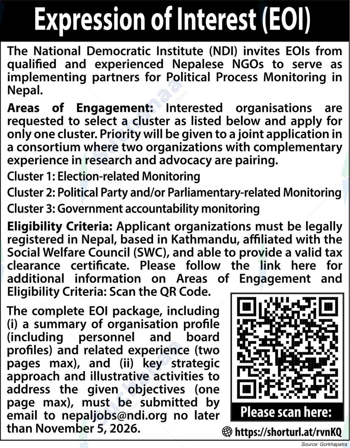National Democratic Institute (NDI) Nepal