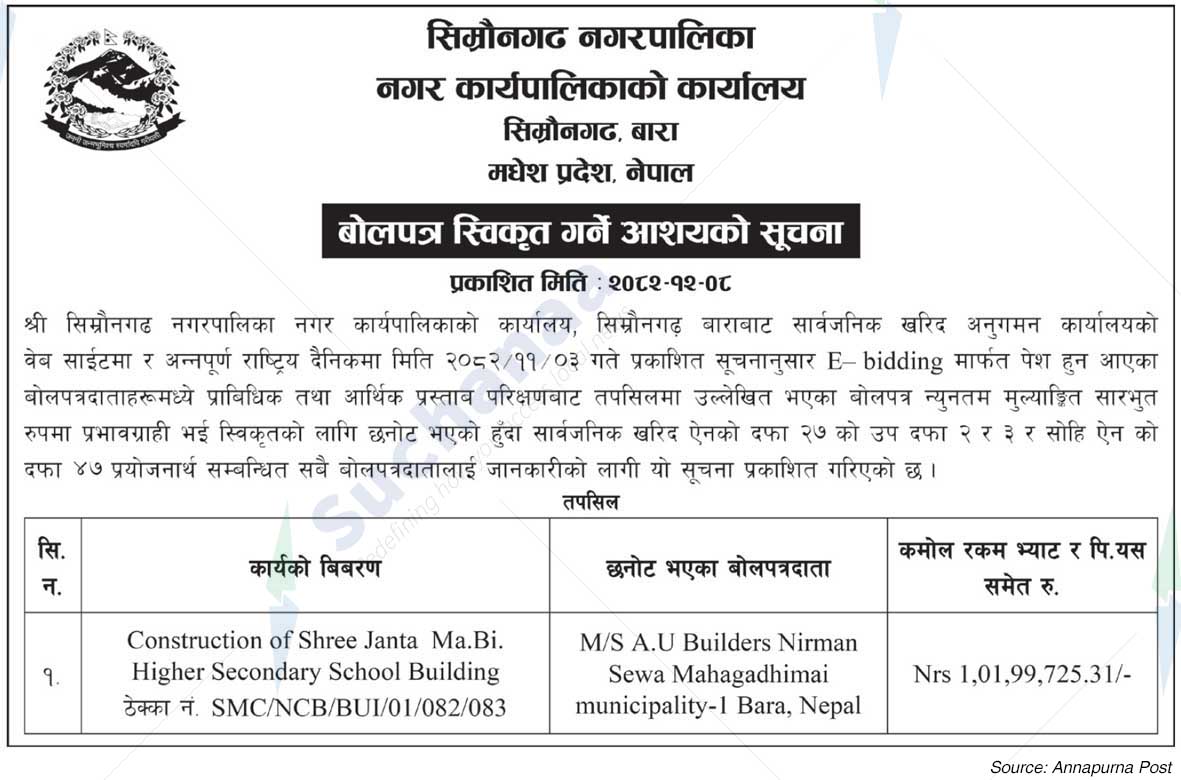 Simraungadh Municipality