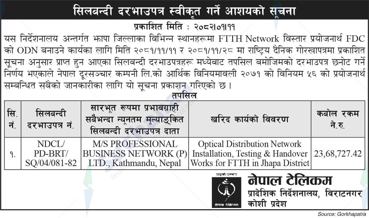 Nepal Doorsanchar Company Limited (NTC)