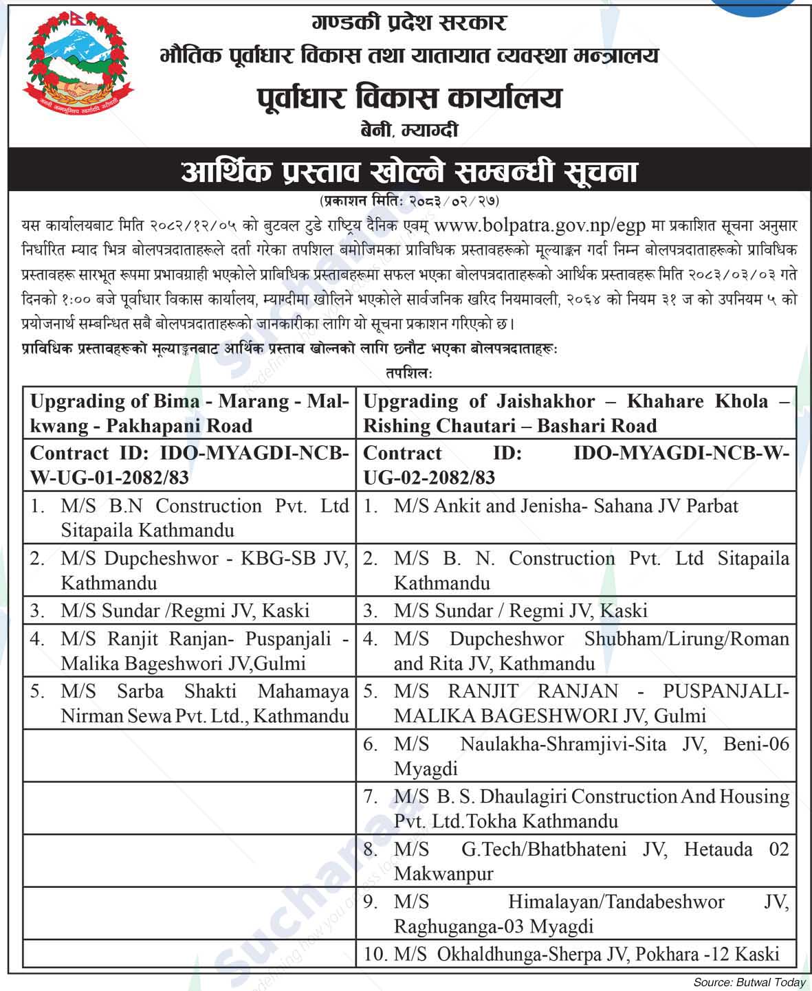 Infrastructure Development Office, Magdi