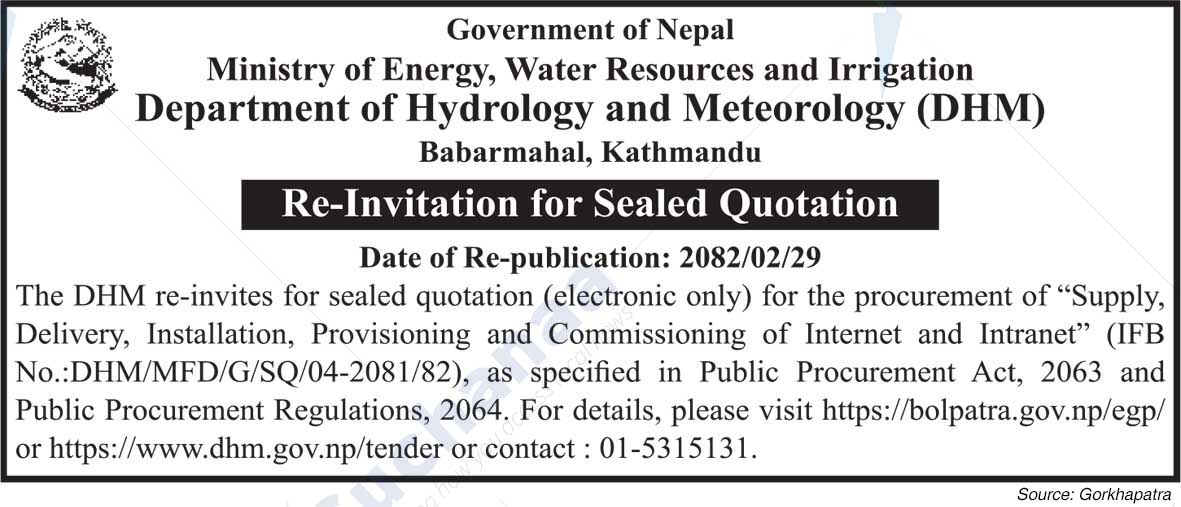 Department of Hydrology and Meteorology (DHM)