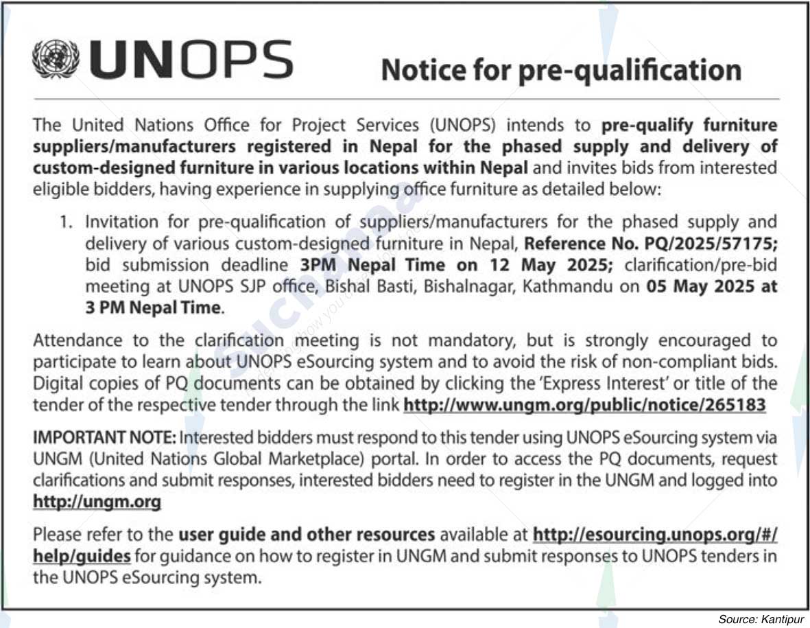 United Nations Office for Project Services (UNOPS)