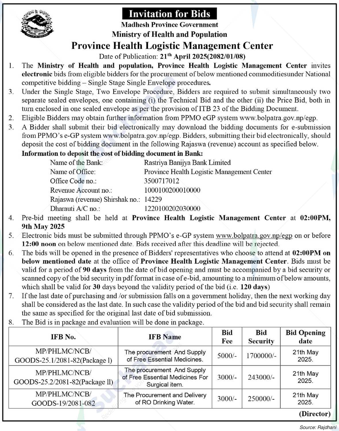 Province Health Logistic Management Center