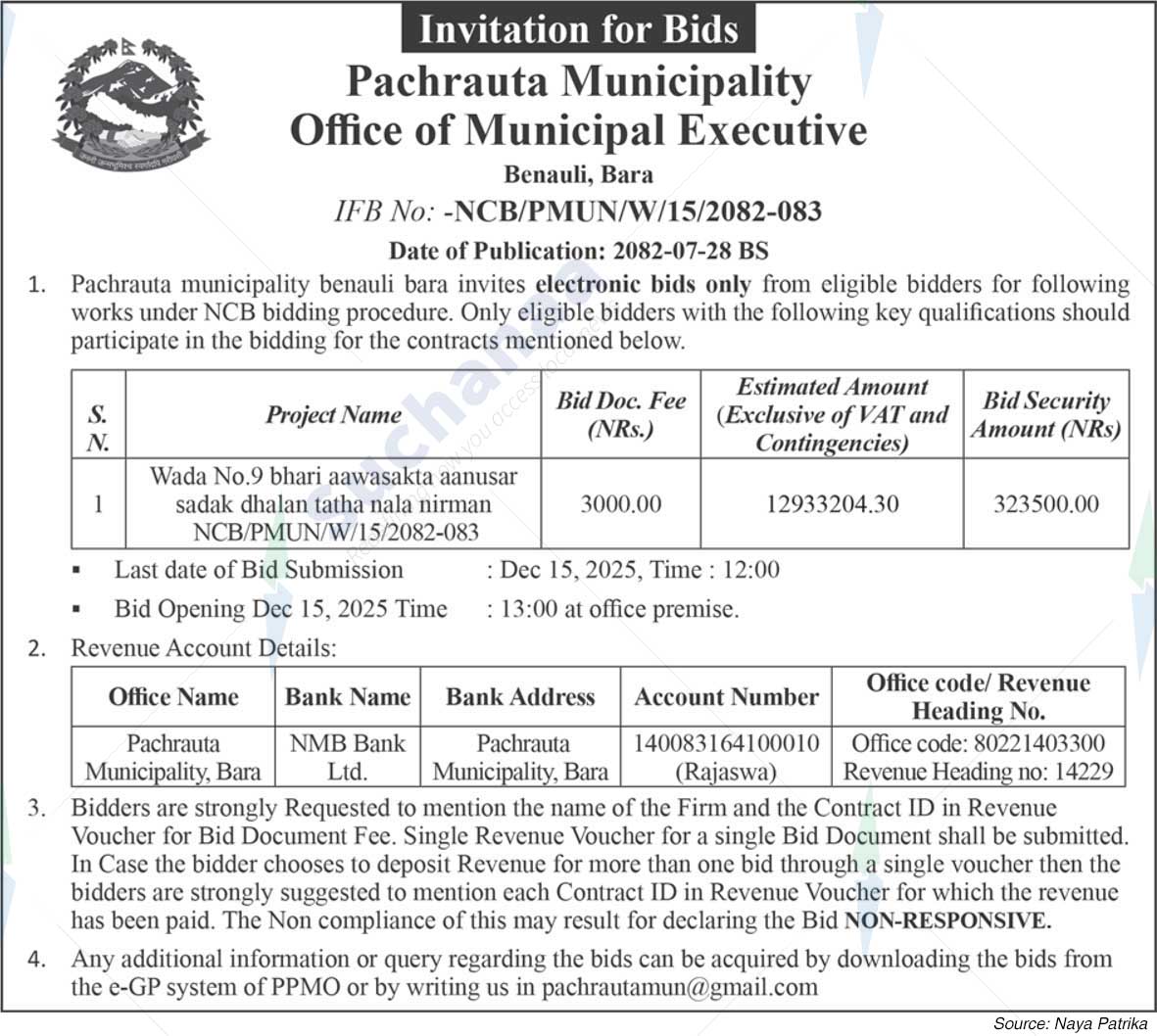 Pachrauta Municipality