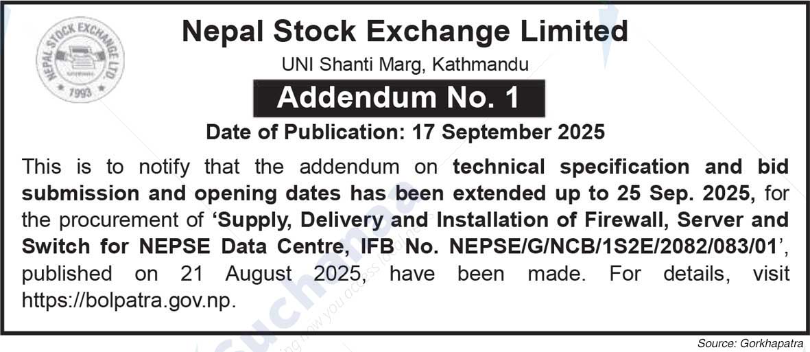 Nepal Stock Exchange Limited (NEPSE)