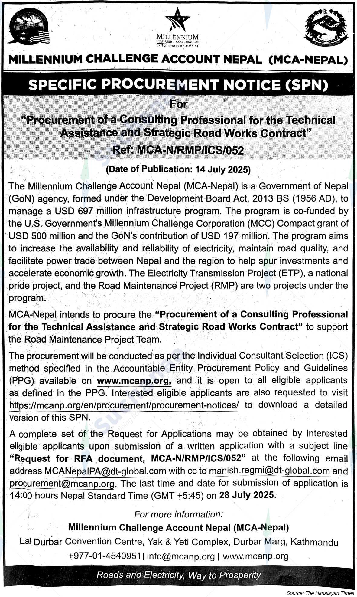 Millennium Challenge Account Nepal