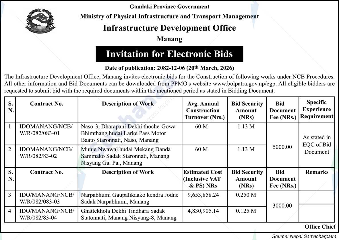 Infrastructure Development Office, Manang