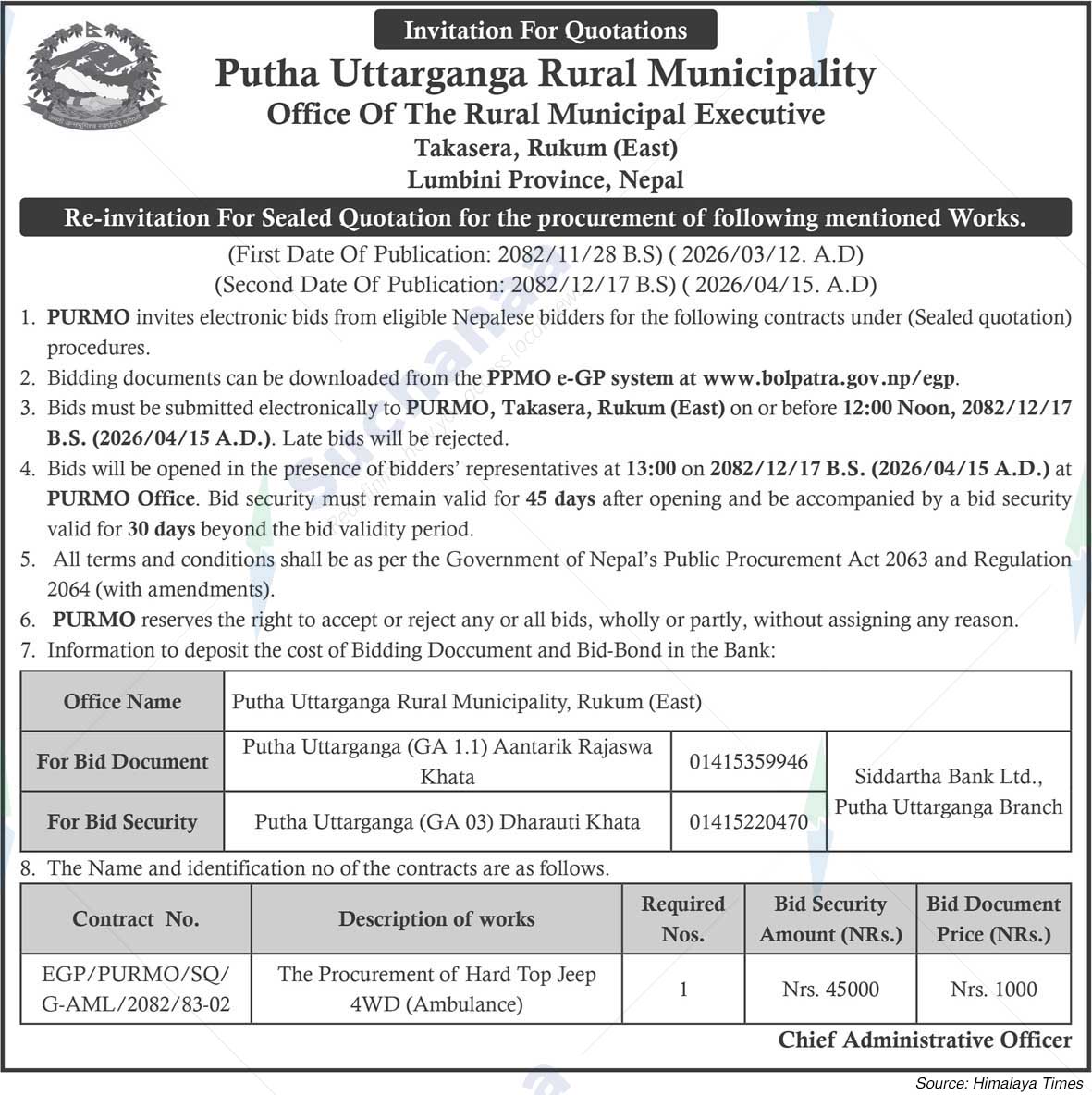 Putha Uttarganga Rural Municipality
