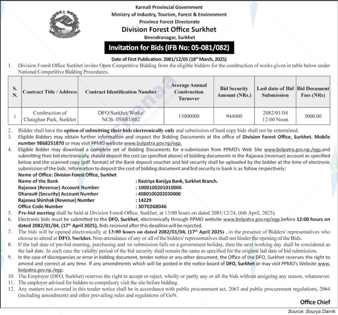 Division Forest Office Surkhet