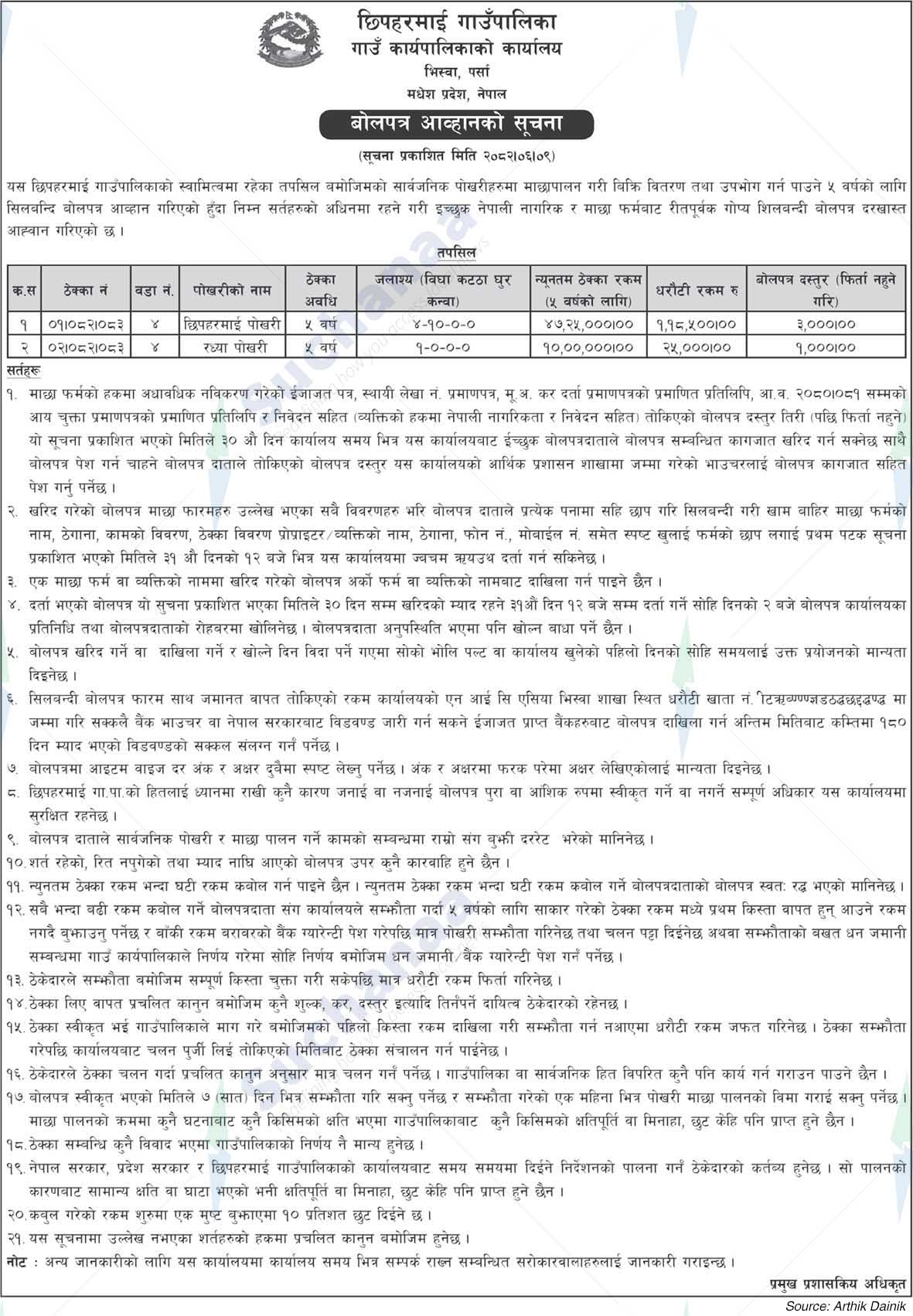 Chhipaharmai Rural Municipality