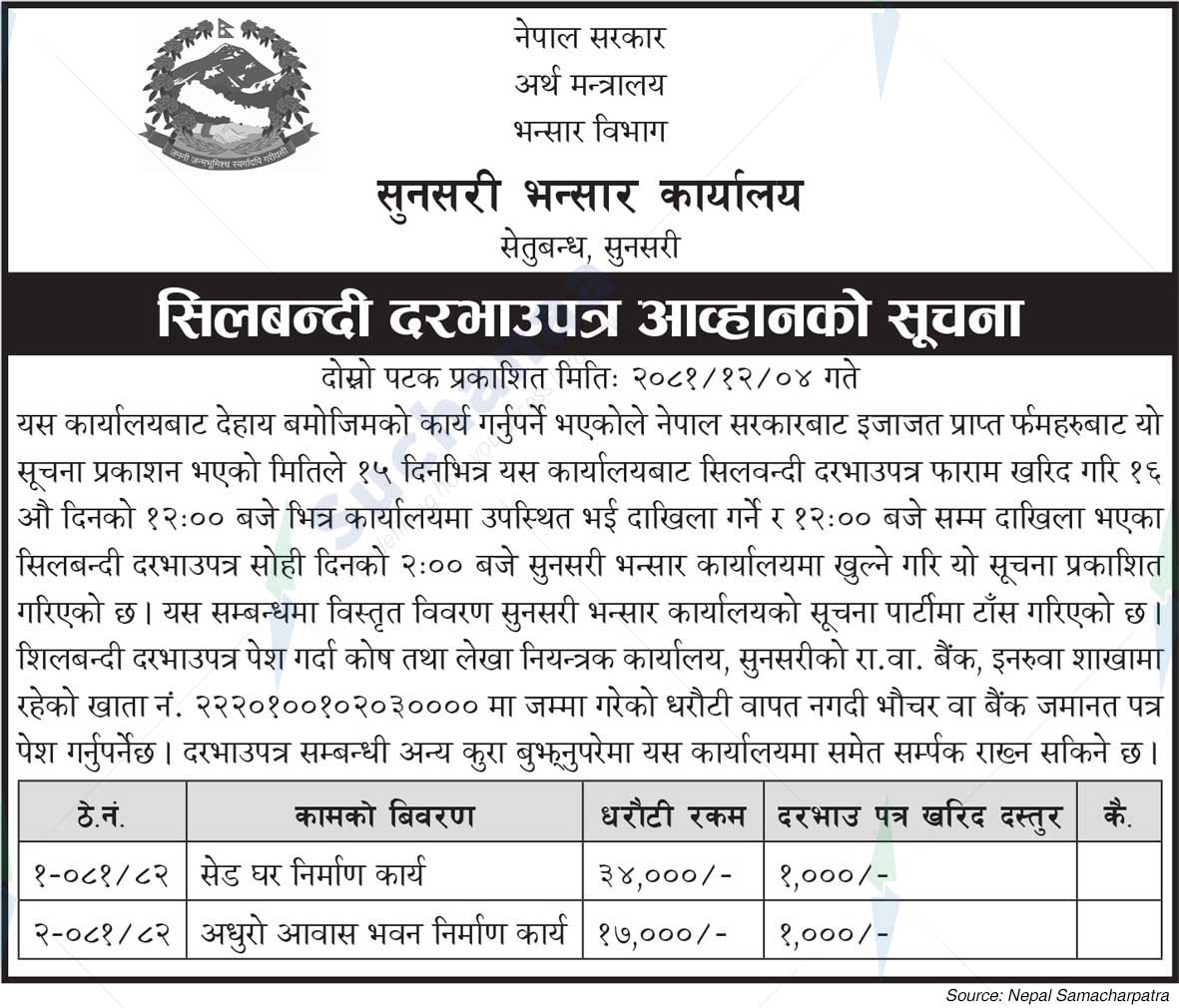 Sunsari Customs Office