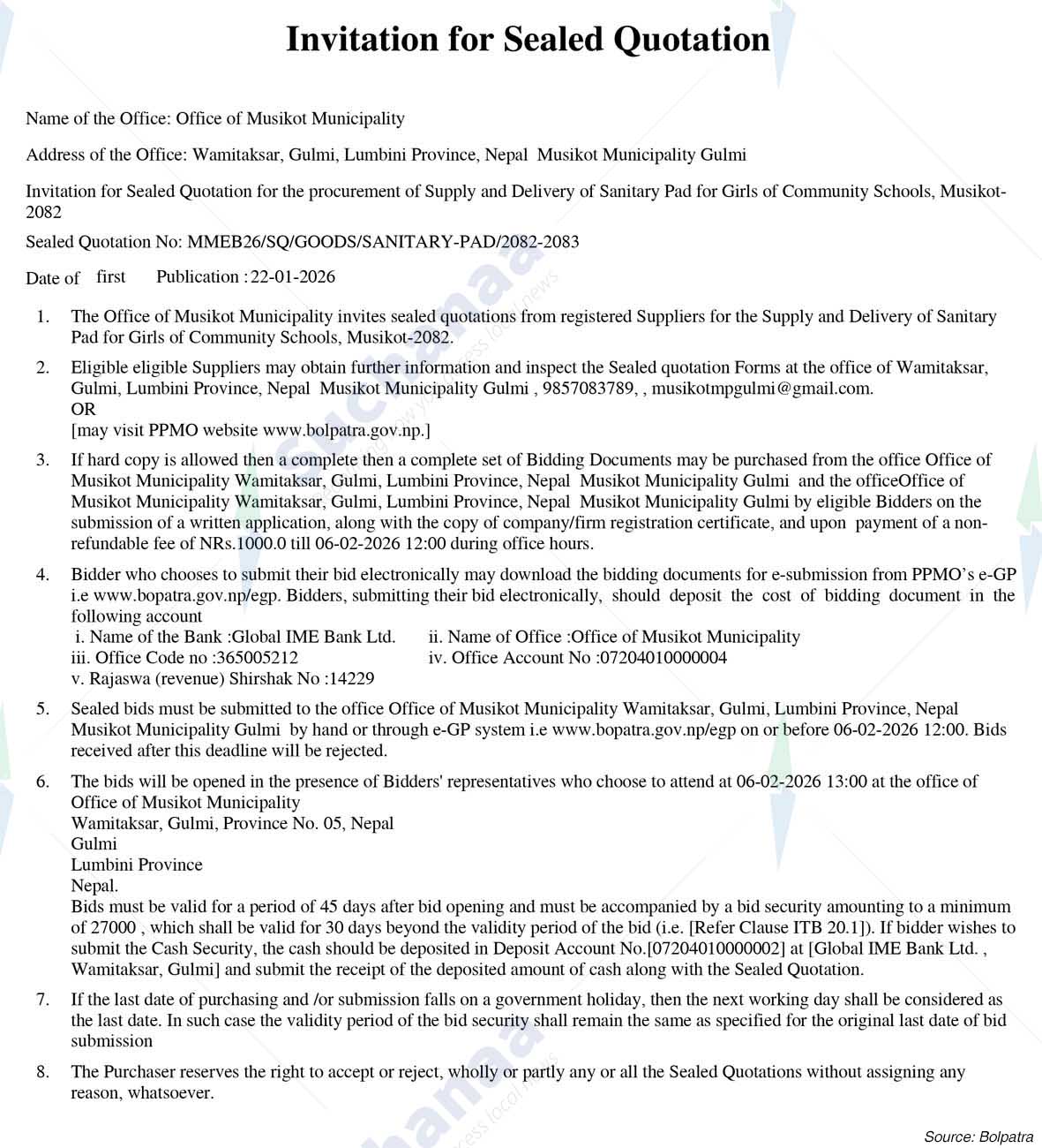 Musikot Municipality