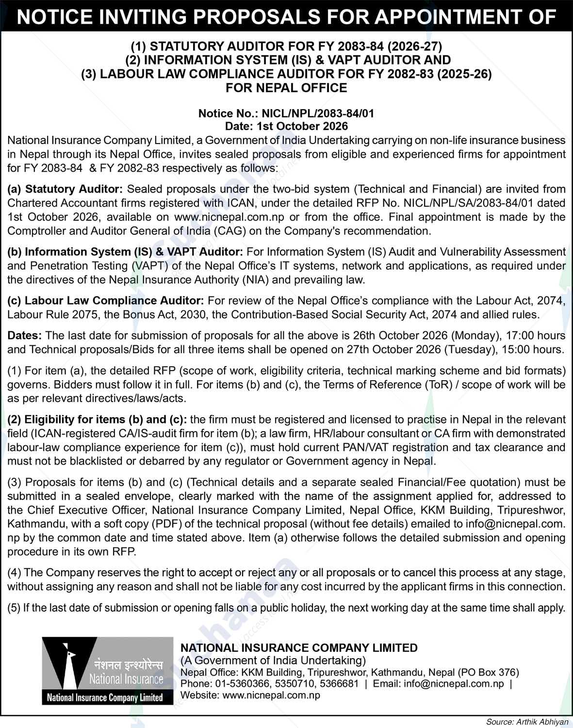 National Insurance Company Limited