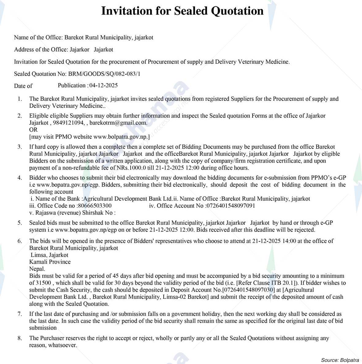 Barekot Rural Municipality