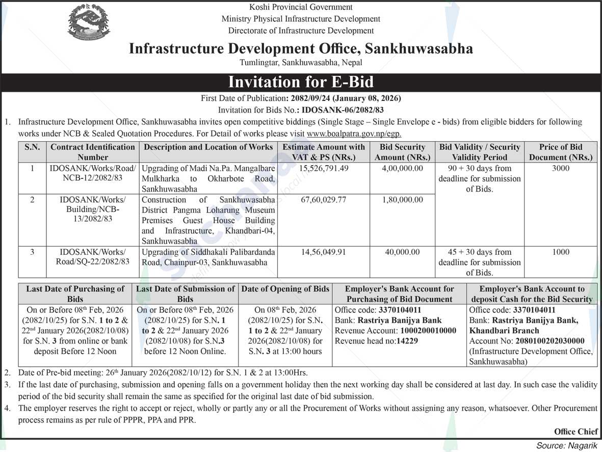 Infrastructure Development Office, Sankhuwasabha