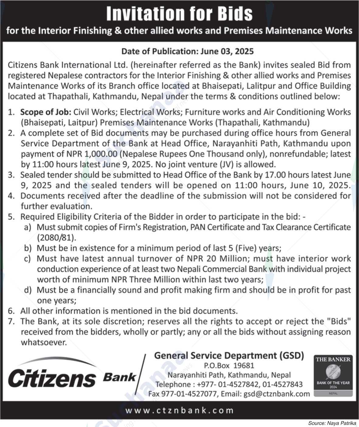 Citizens Bank International Limited