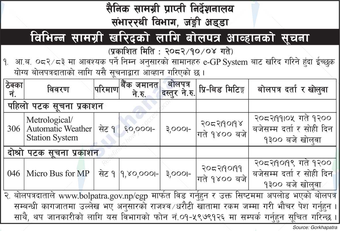 Master General of Ordnance (Provision)