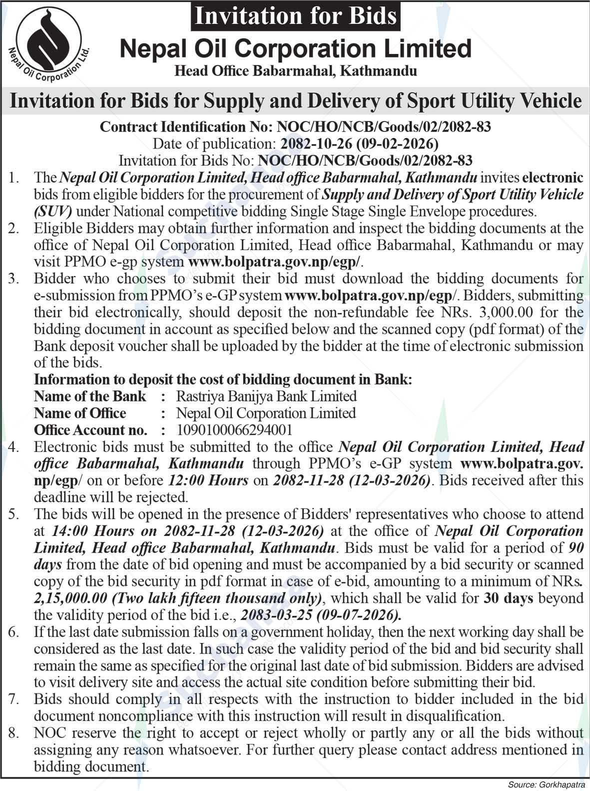 Nepal Oil Corporation Limited