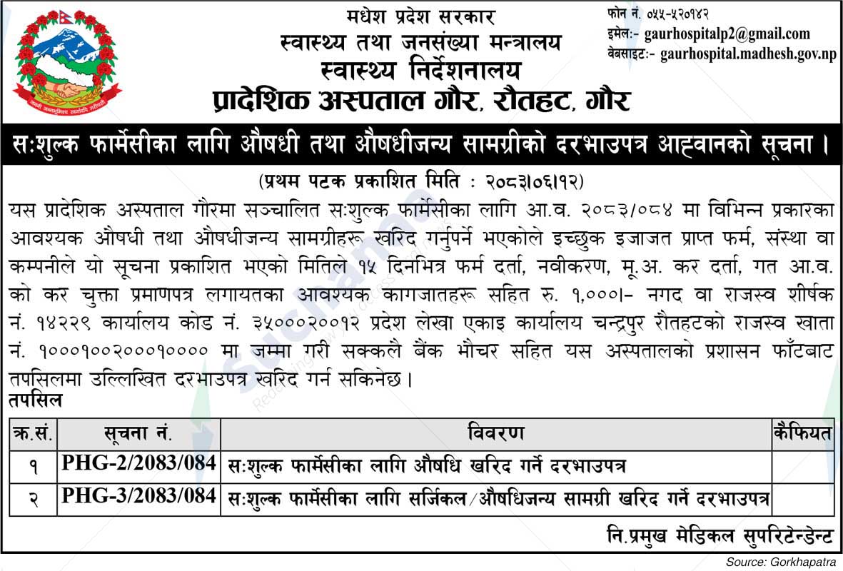 Provincial Hospital Gaur