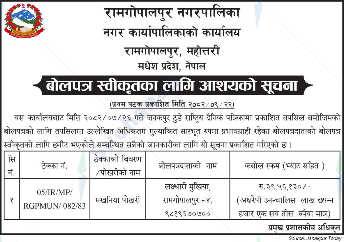 Ram Gopalpur Municipality