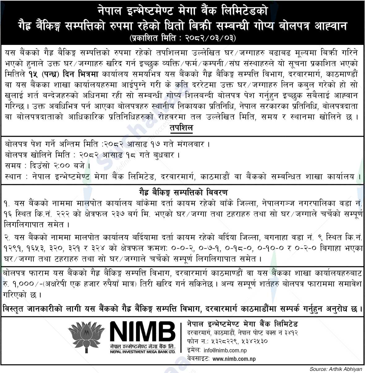 Nepal Investment Mega Bank Ltd. (NIMB)