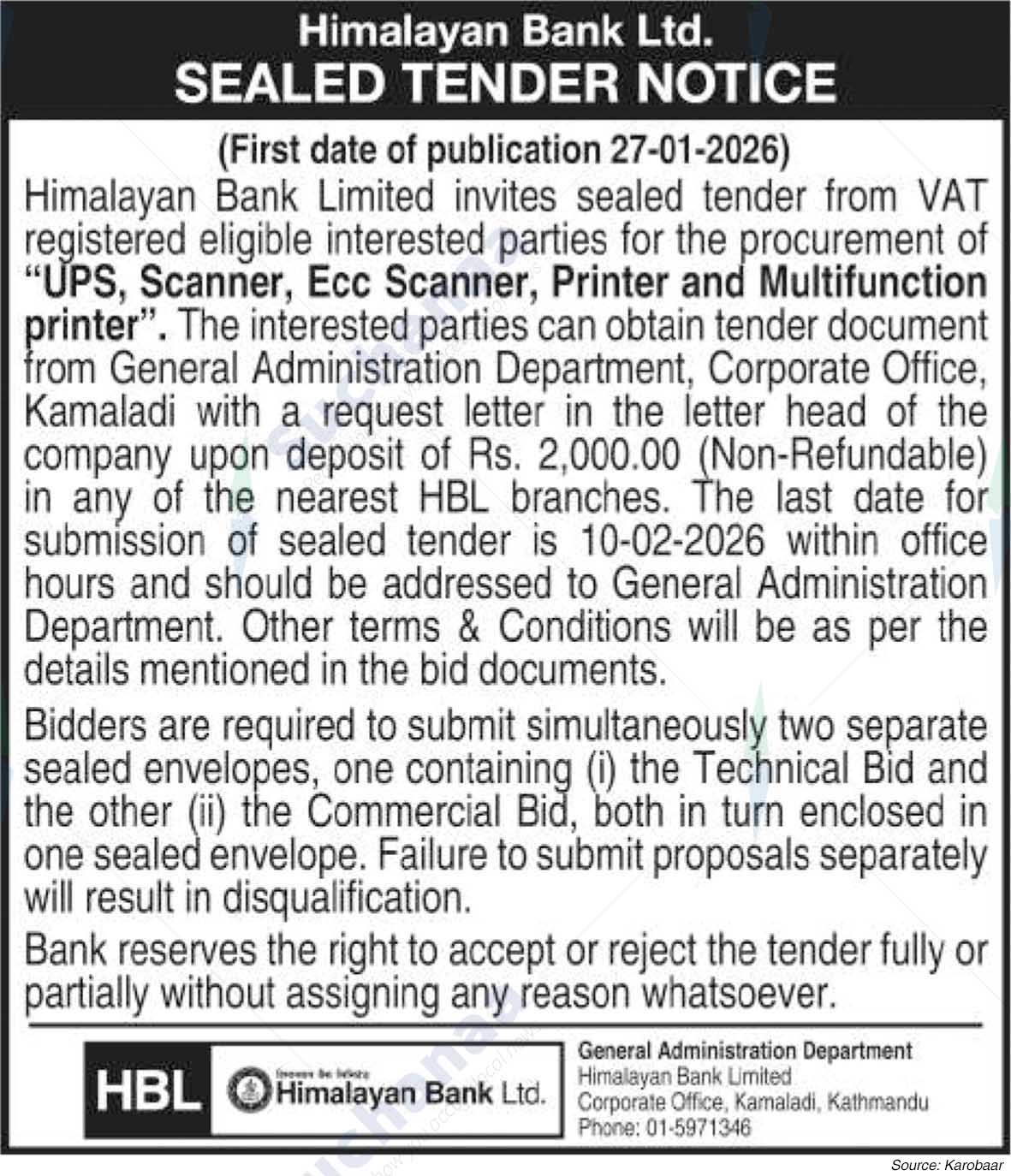 Himalayan Bank Limited