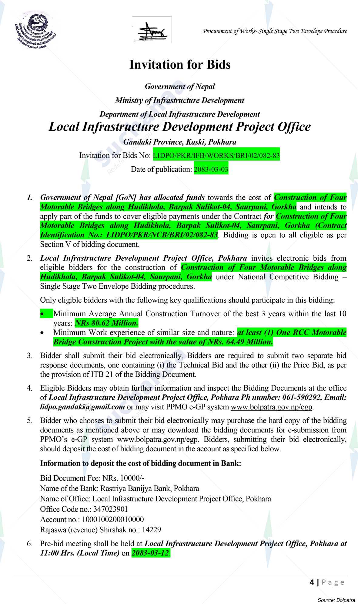 Local Infrastructure Development Project Office, Pokhara