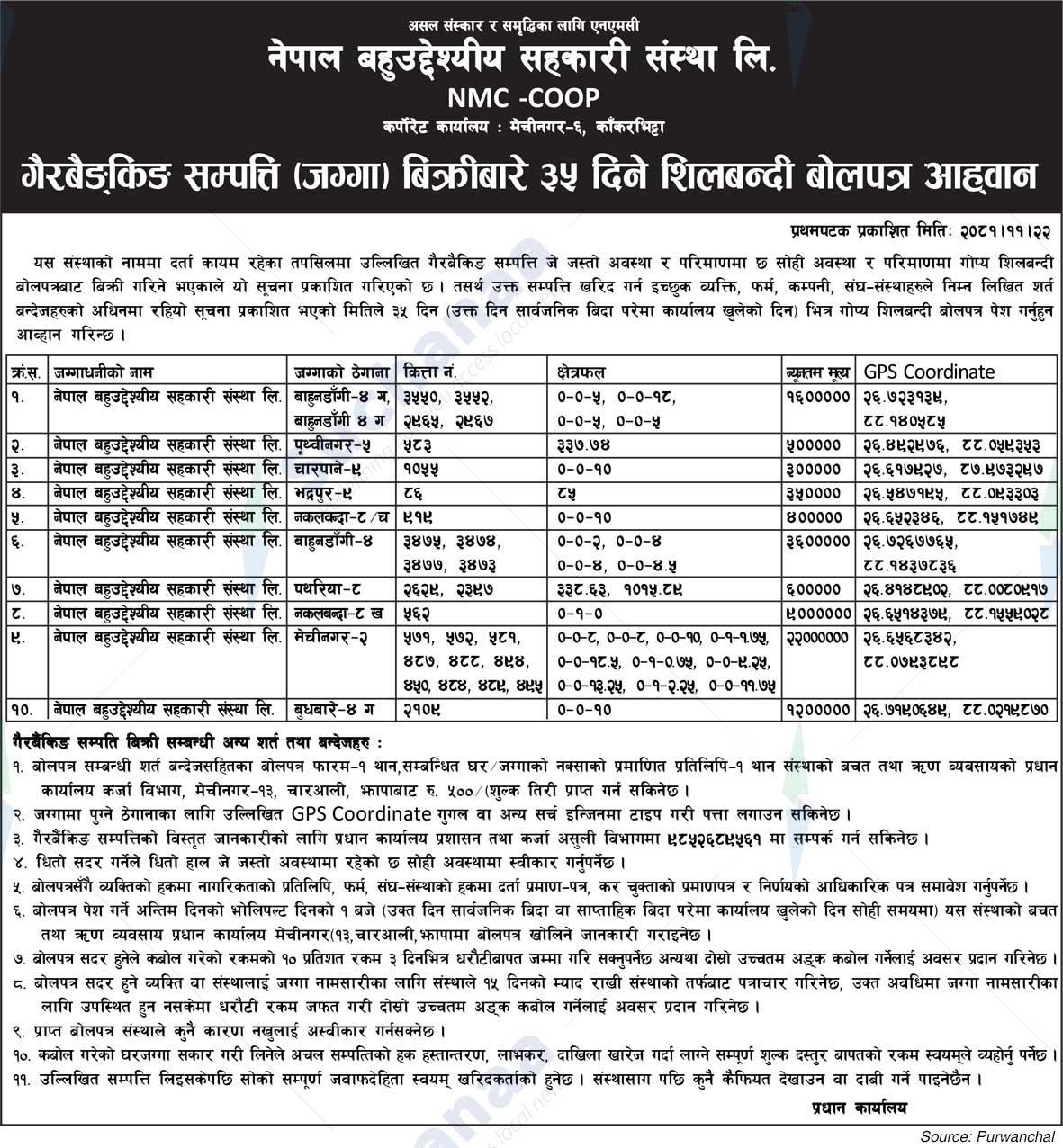Nepal Multipurpose Cooperative Society Ltd.