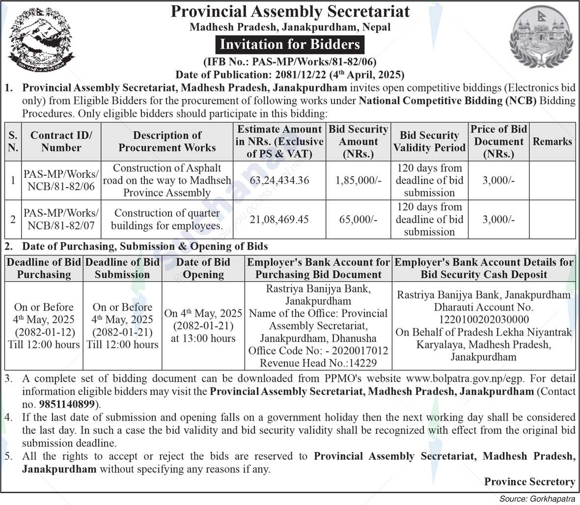Provincial Assembly Secretariat