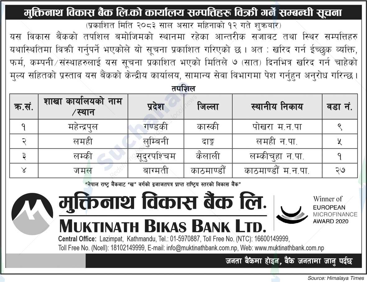 Muktinath Bikas Bank Ltd.