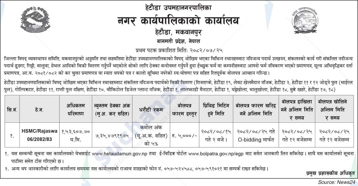 Hetauda Sub Metropolitan City