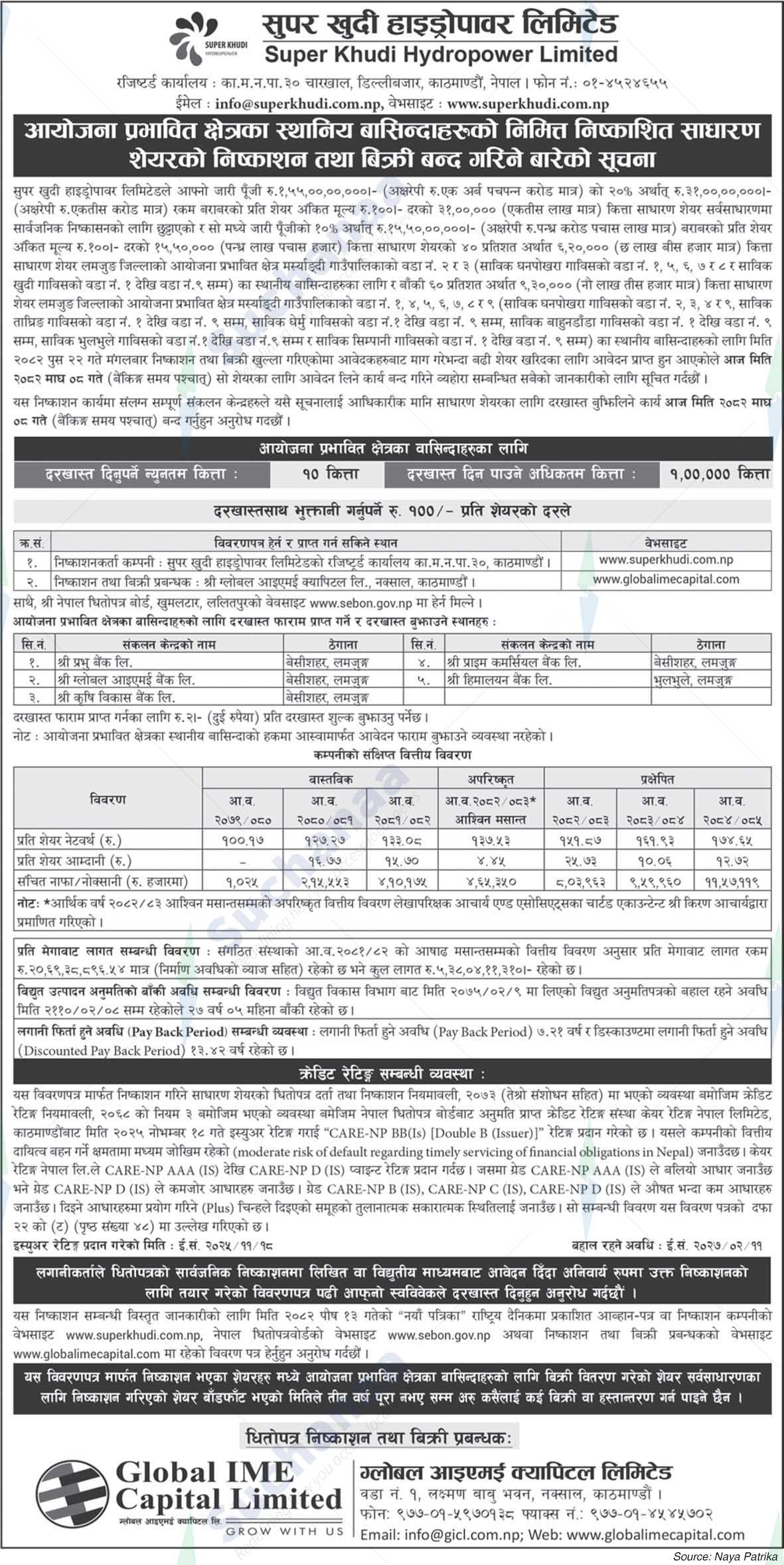Super Khudi Hydropower Pvt. Ltd.