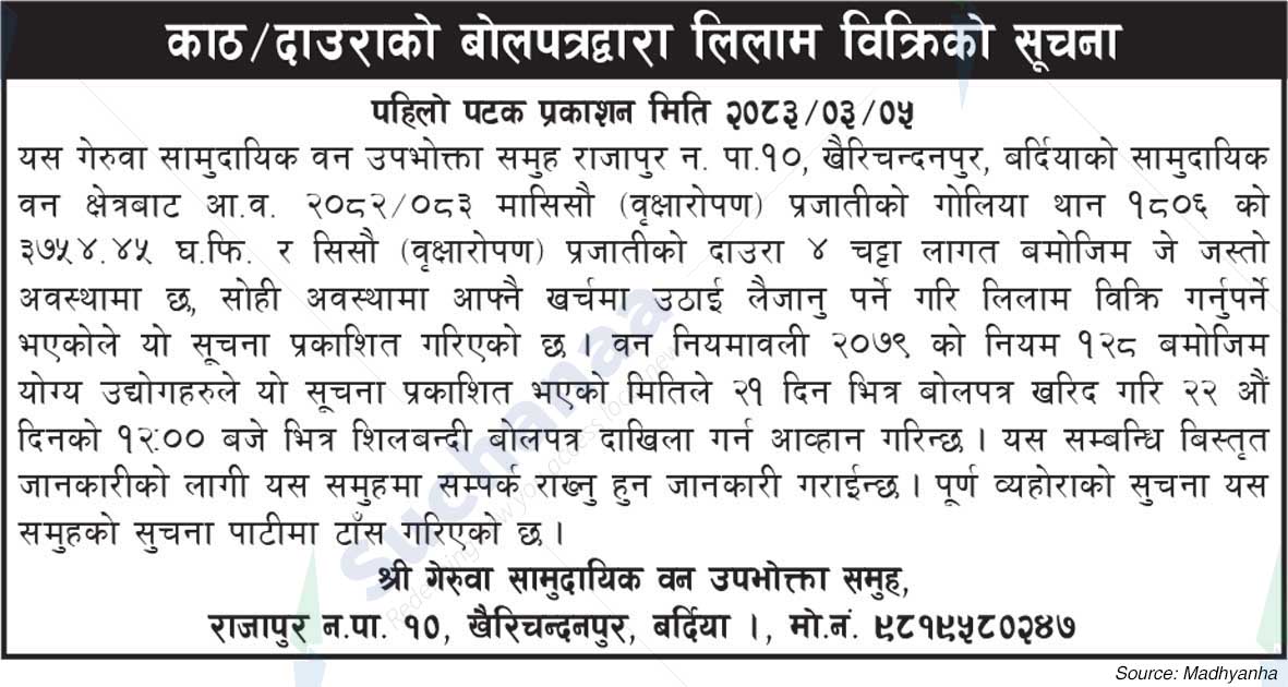 Shree Geruwa Saa.Wa.Wo.Sa.