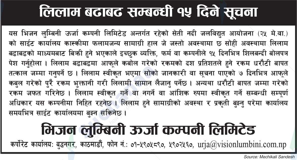 Vision Lumbini Urja Company Limited
