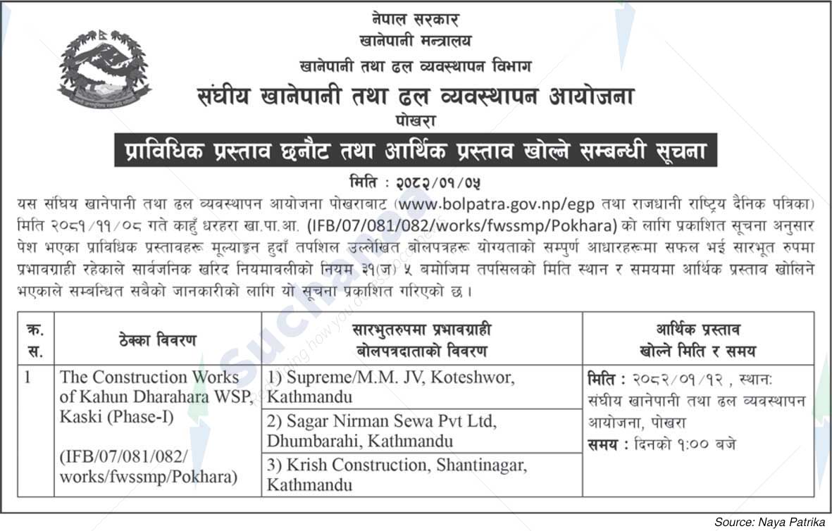 Federal Water and Sewerage Management Project