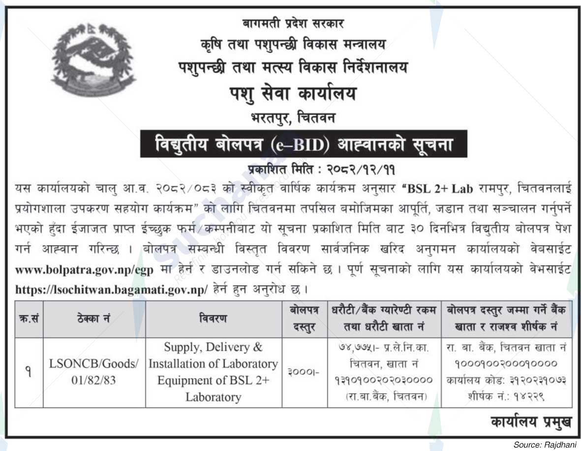 Livestock Service Office, Chitwan