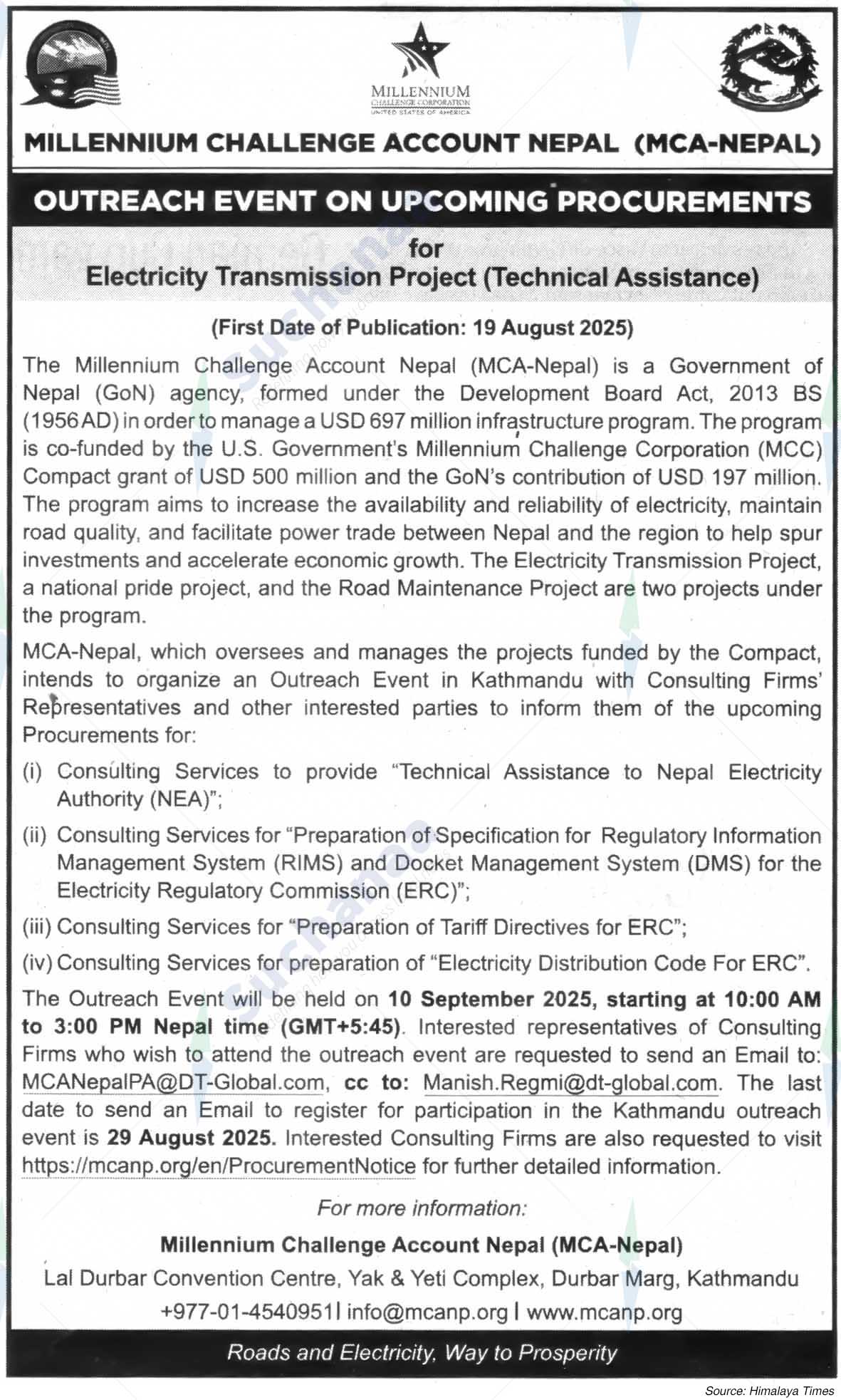 Millennium Challenge Account Nepal