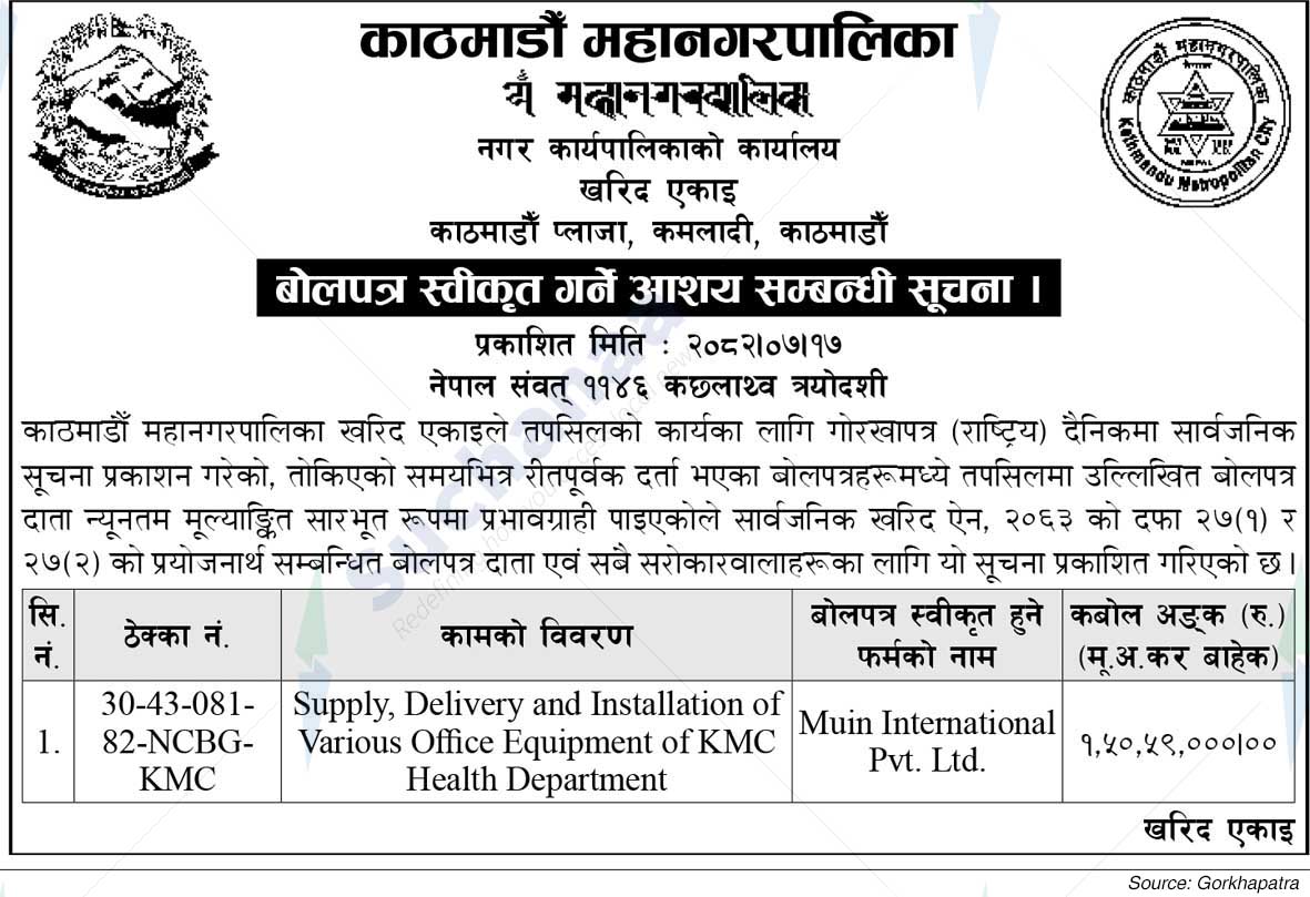 Kathmandu Metropolitan City