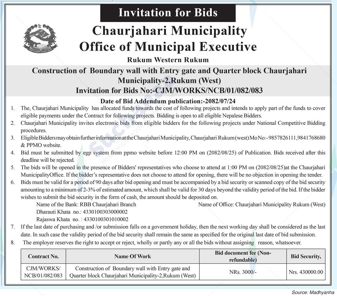Chaurjahari Municipality